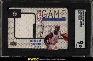 1997 Upper Deck Game Jersey Michael Jordan Patch Gj13 Sgc 9 (pwcc)