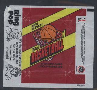 1981 Topps Basketball Wax Pack Wrapper 690736
