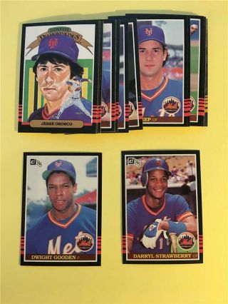 1985 Donruss York Mets Team Set 29 Cards With Highlights Dwight Gooden Rc