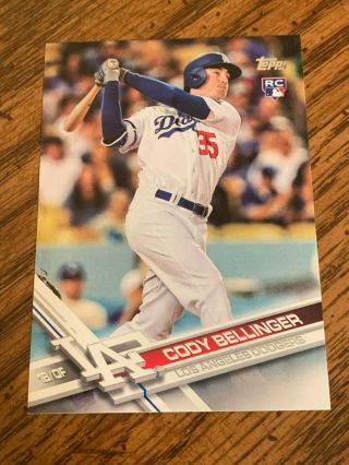 Pack Fresh 2017 Topps Update Us50 Cody Bellinger Rc - Dodgers - Hot
