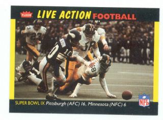 1987 Fleer Jack Lambert L C Greenwood Pittsburgh Steelers Vikings Bowl Ix