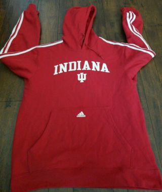 Adidas Indiana University Iu Hoosiers Hoodie Mens Size Medium