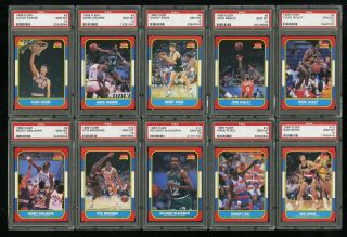 1986 Fleer Basketball COMPLETE PSA 10 SET Johnny Moore Michael Jordan RC (PWCC) 3