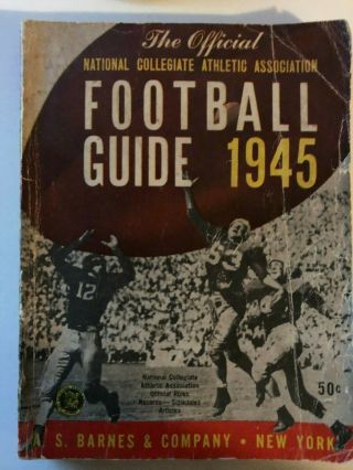 1945 Official Ncaa Football Guide By A.  S.  Barnes & Company,  Ny