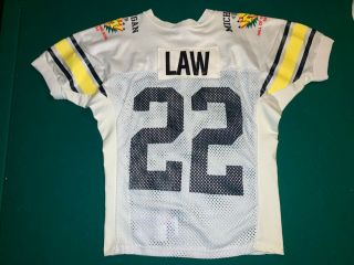 University Of Michigan Wolverines Game Model - Bowl Game - Jersey Sz44 1 Ty Law