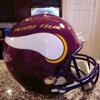 Randy Moss Autographed Signed Minnesota Vikings Fs Helmet W/inscription Jsa