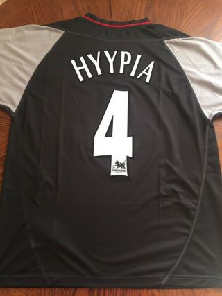 Hyypia 4.  Liverpool Away Football Shirt 2002 - 2003.  Size: L (42/44).  Reebok