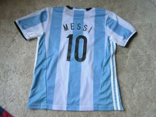 Argentina Lionel Messi Soccer Jersey Youth Size Large