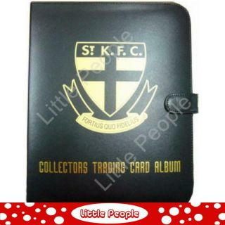 Afl Trading Cards Club Footy Album Folder St Kilda (with 10 Pages)