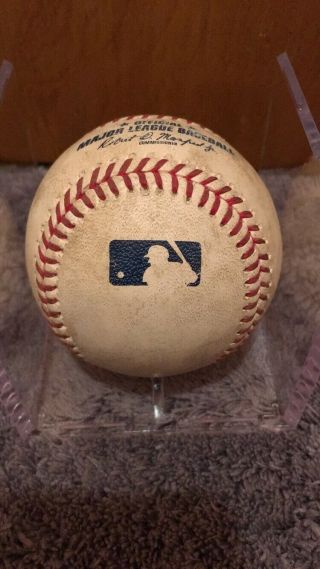 Mike Trout Albert Pujols Game MLB Authenticated Defensive Plays Ball 3