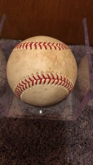 Mike Trout Albert Pujols Game MLB Authenticated Defensive Plays Ball 4