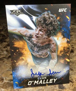2019 Topps Ufc/knockout Sean O’ Malley (26/60) (on Card) Fire Auto Card