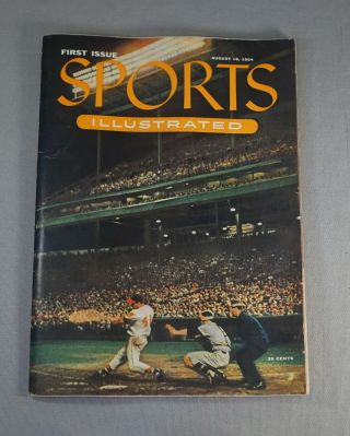 1954 Sports Illustrated Vol.  1 No.  1 W/ Topps Baseball Card Sheets