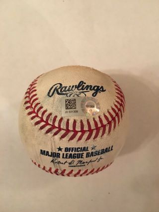 4/7/2019 Dodgers @ Rockies Trevor Story Rbi Single Nolan Arenado Game Ball