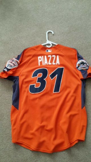 Mike Piazza York Mets National League All Star Game Jersey Detroit 2005 mlb 3