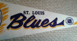 St.  Louis Blues Full Size NHL hockey Pennant 1992 3