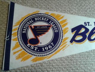 St.  Louis Blues Full Size NHL hockey Pennant 1992 4