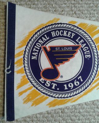 St.  Louis Blues Full Size NHL hockey Pennant 1992 5