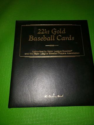 Danbury 22k Gold Baseball Cards - - Cooperstown Complete Set In