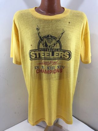 Vintage Pittsburgh Steelers 80’s Bowl Champions Shirt