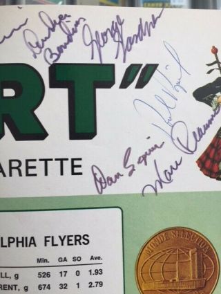 1970 Vancouver Canucks 1st Year Game Program signed by 15 Canucks 5