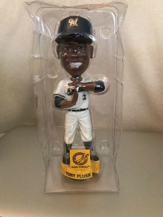 Milwaukee Brewers Nyjer Morgan T Plush Bobble Head.  Rare.  Only 5000 Made.