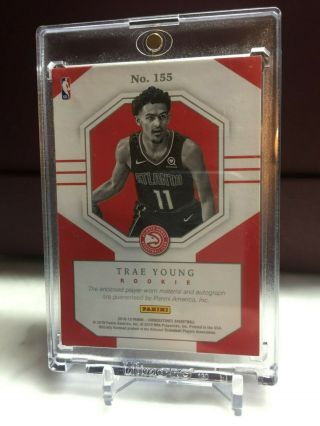 Trae Young 2018 - 19 Panini Cornerstones Rookie ON - CARD Auto /199 5