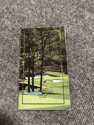 Masters Golf Tournament - Vintage Yardage Guide