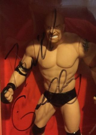 Goldberg 12 Inch Tall Limited Edition Poseable WCW Action Figure W SIGNED Box 3