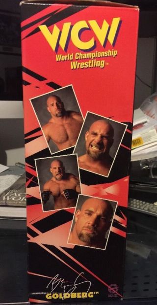 Goldberg 12 Inch Tall Limited Edition Poseable WCW Action Figure W SIGNED Box 5