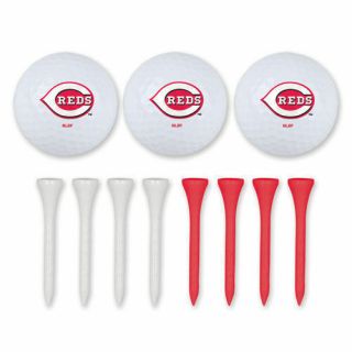 Cincinnati Reds Golf Balls And Tees Set 3 Balls And 8 Tees Team Logo