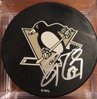 Sidney Crosby Signed Puck Autograph Pittsbugh Penguins