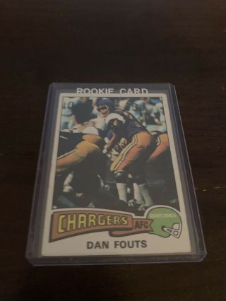 Dan Fouts 1975 Topps Football Rookie Card 367 Low Grade