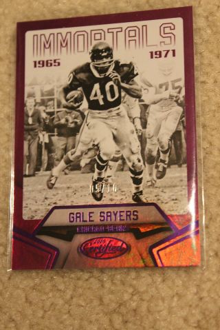 2016 Certified Immortals Purple Gale Sayers 5/10 115 Chicago Bears Hall Of Fame