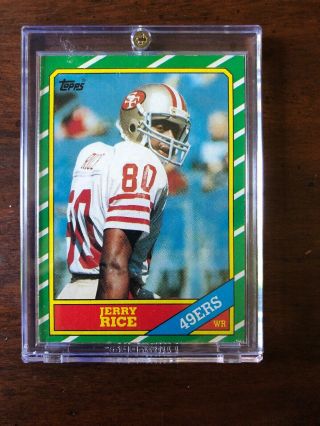 1986 Topps Jerry Rice Rookie 161