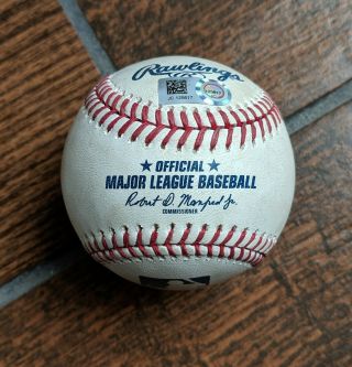 Mike Trout Game Mlb Hologram Baseball Hit Ball Vs Mariners Felix