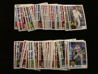 2019 Topps Series 2 1984 Chrome Refractor Silver Pack Complete Insert Set (50)