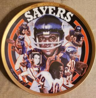 Gale Sayers " Nfl Legends " Sports Impressions 1993 Collector 8.  5 " Plate Ltd 7500