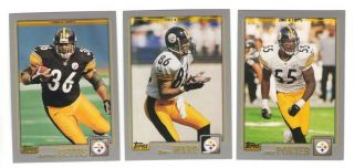 2001 Topps Football Team Set - Pittsburgh Steelers