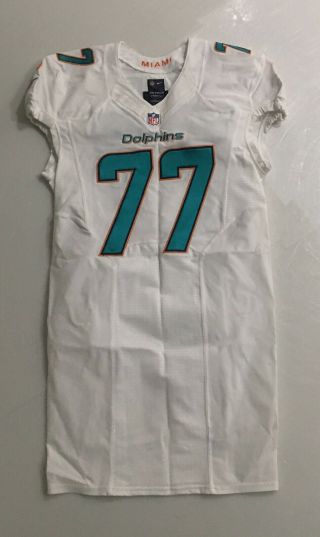 Billy Turner Nfl Miami Dolphins Game Jersey Team Issued Worn