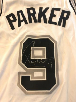 Tony Parker San Antonio Spurs Game Jersey Signed And Purchased In 2007