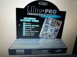 Mip Acid 72 Ultra Pro Platinum 9 - Pocket Sport Card Pages Sheets