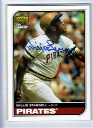 1998 Upper Deck Retro Willie Stargell Sign Of The Times Autograph Auto 600