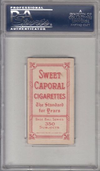 1909 T206 Ty Cobb RED PORTRAIT PSA 3 VG RC Sweet Caporal Undergraded Old Label 2