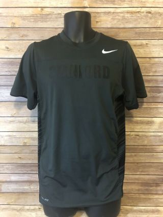 Nike Dri - Fit Stanford Cardinal Short Sleeve Shirt Size Small Black Workout Top