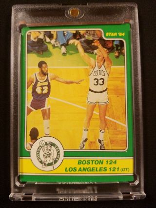 1984 Star Larry Bird 7 Boston Celtics Nba Basketball Rare Card