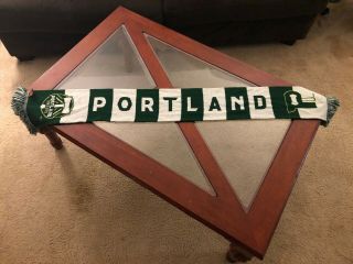 Portland Timbers Green And White Scarf Pdx Oregon Rctid Soccer Mls