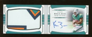 2018 National Treasures Booklet Kalen Ballage Rpa Rc Rookie Patch Auto 14/99