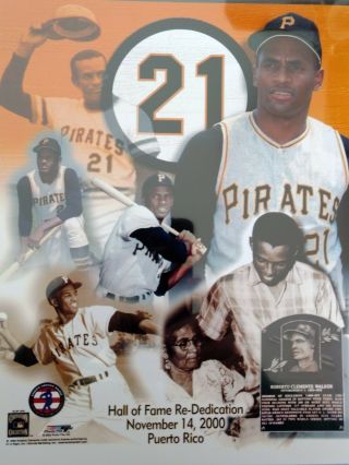 Roberto Clemente Legends Of The Game 8x10 Photo Pittsburgh Pirates