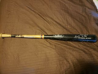 Tony Phillips And Mike Heath Signed Game Bats Detroit Tigers